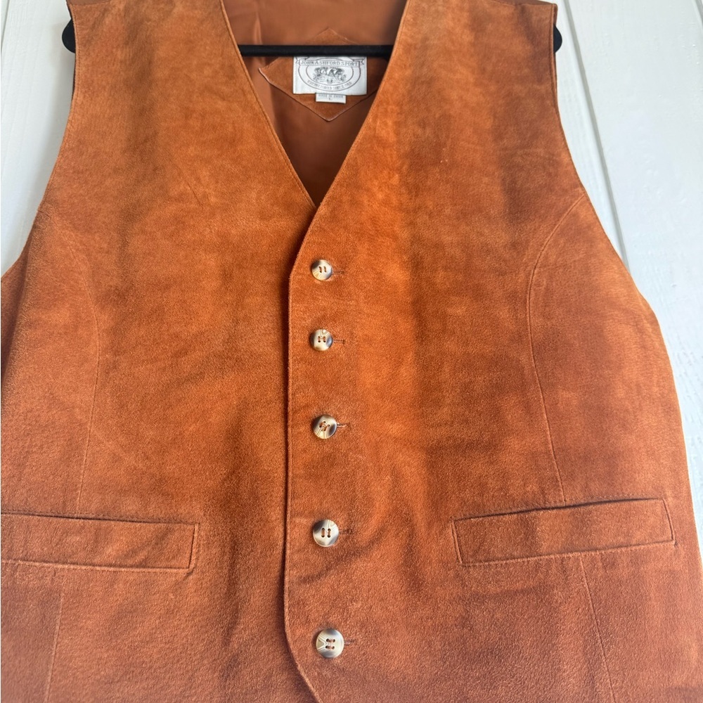 Vintage John Ashford Port Suede Leather Vest - Picture 5 of 7